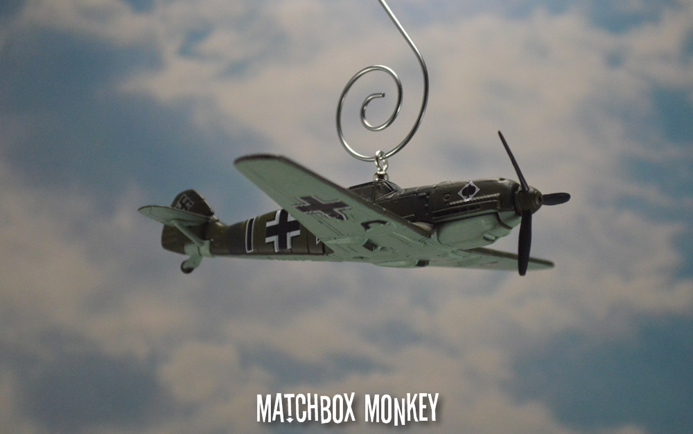 WWII German Bf 109 Messerschmitt Fighter Luftwaffe Werner Molders Plane Ornament