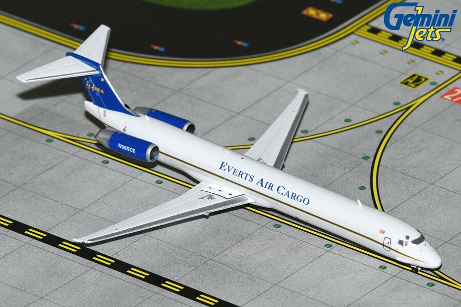 GEMINI JETS EVERTS AIR CARGO MCDONNELL DOUGLAS MD-80SF 1:400 GJVTS2067 IN STOCK