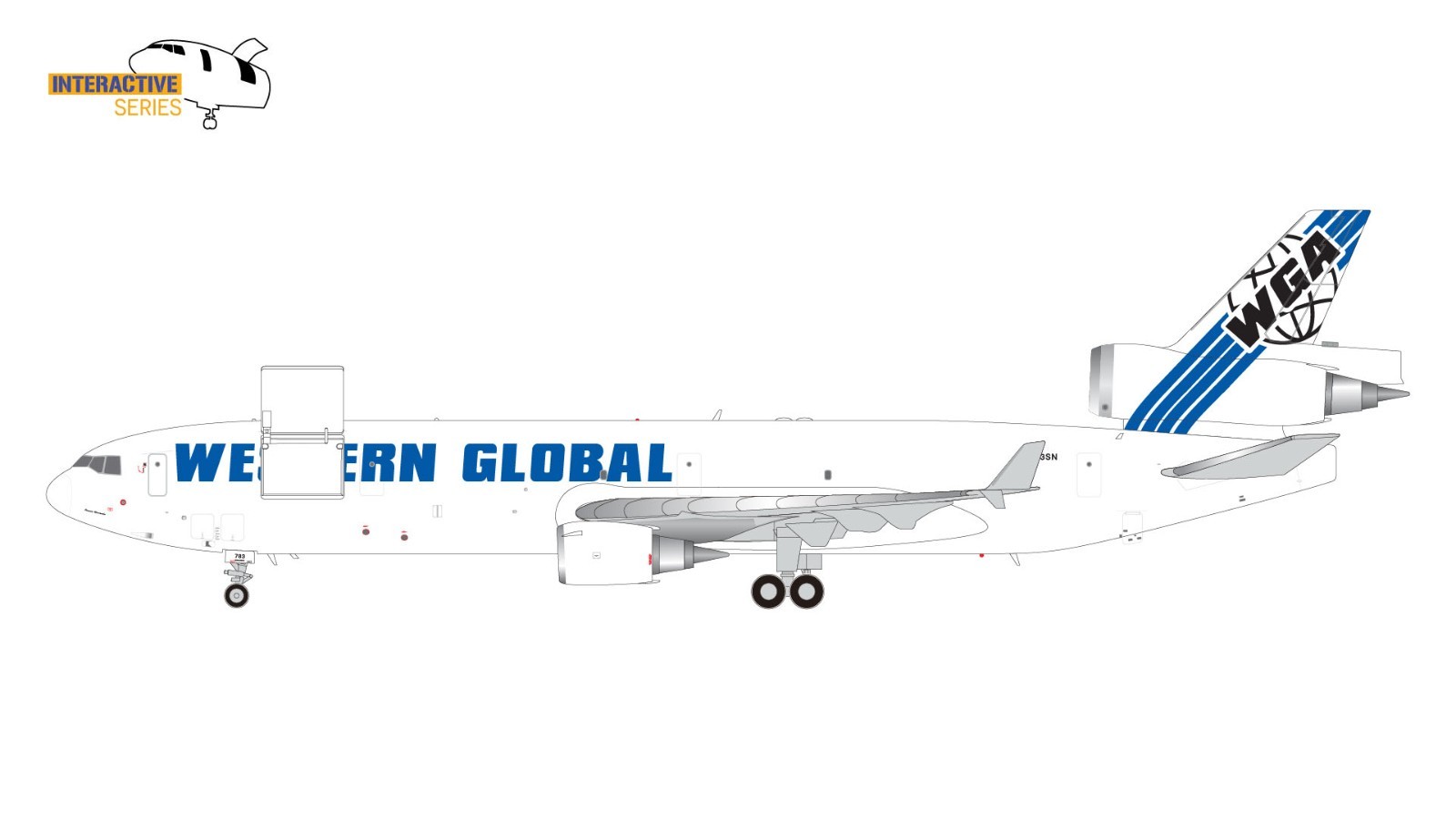 Western Global MD-11F Interactive N783SN GeminiJets G2WGN1180 1:200 PRE-ORDER