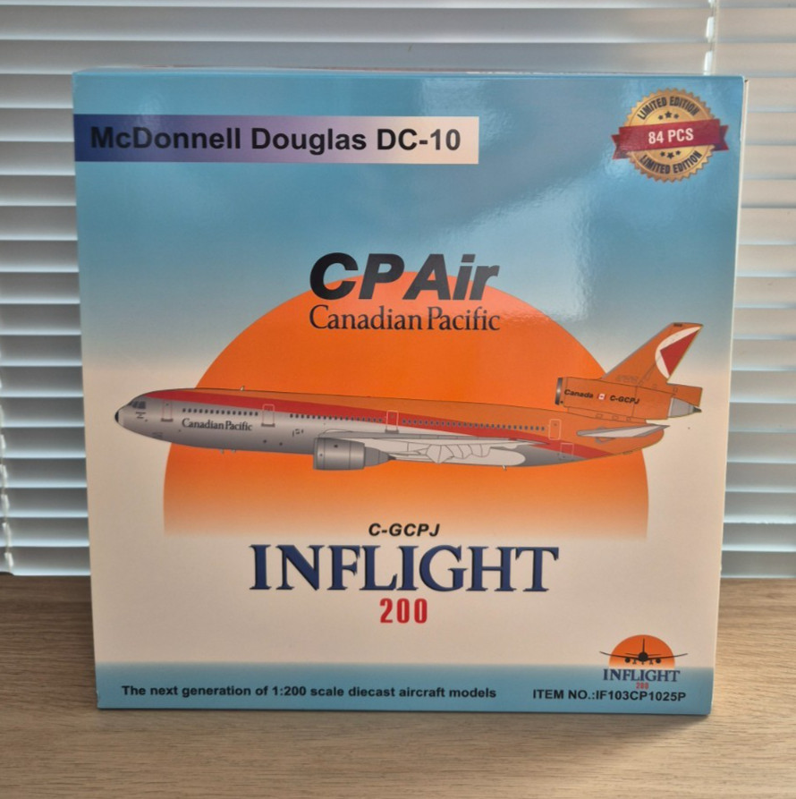 Inflight 1/200 Douglas DC10-30 CP Air / Canadian Pacific C-GCPJ, Limited Edition