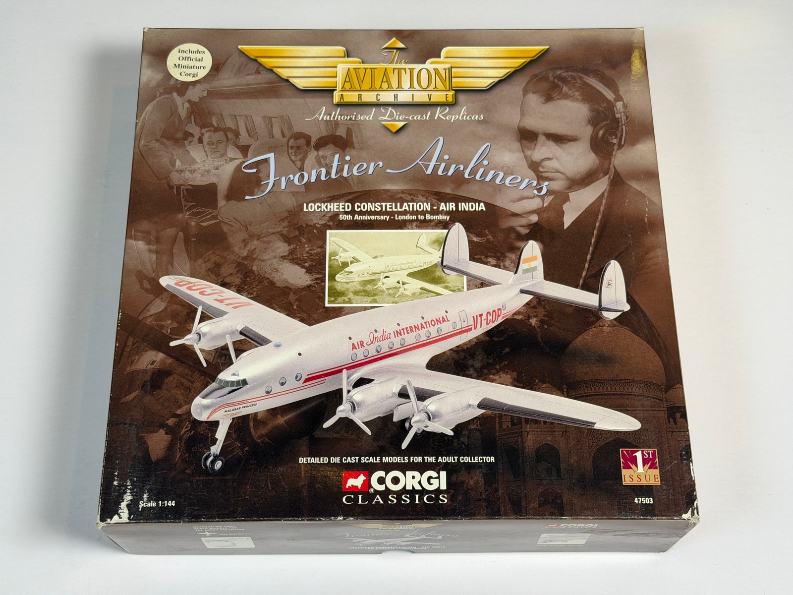 Corgi Air India Lockheed L-049 Constellation 1:144 Scale VT-COP