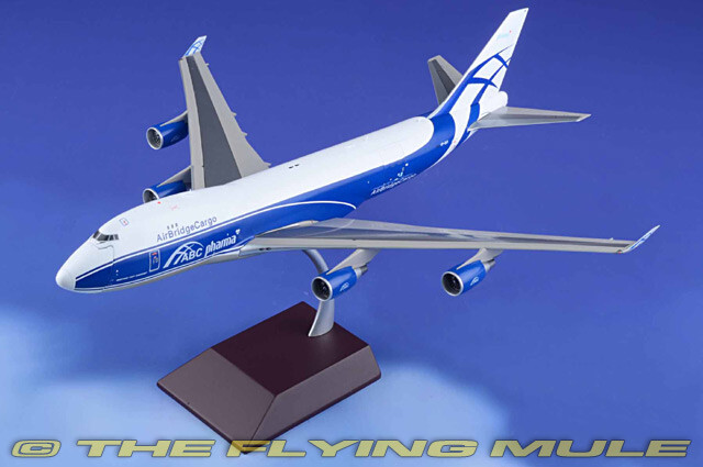 GeminiJets 1:200 747-400ERF AirBridgeCargo VP-BIM Interactive Series