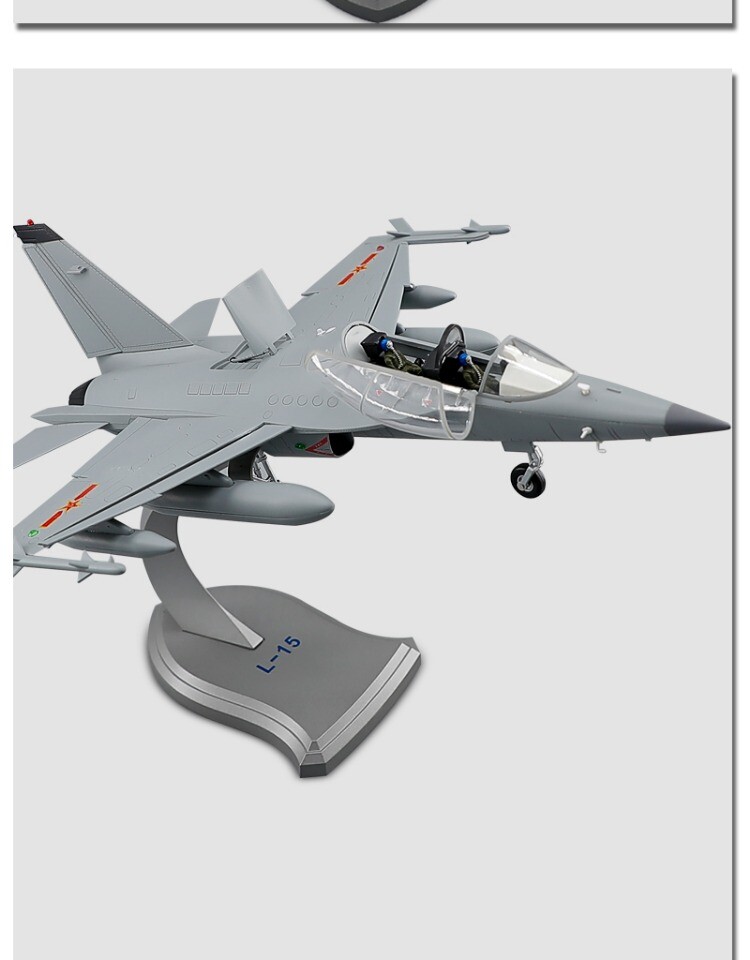 1:40 36CM AVIC L-15 Trainer Aircraft Plane Diecast Military Aircraft Model