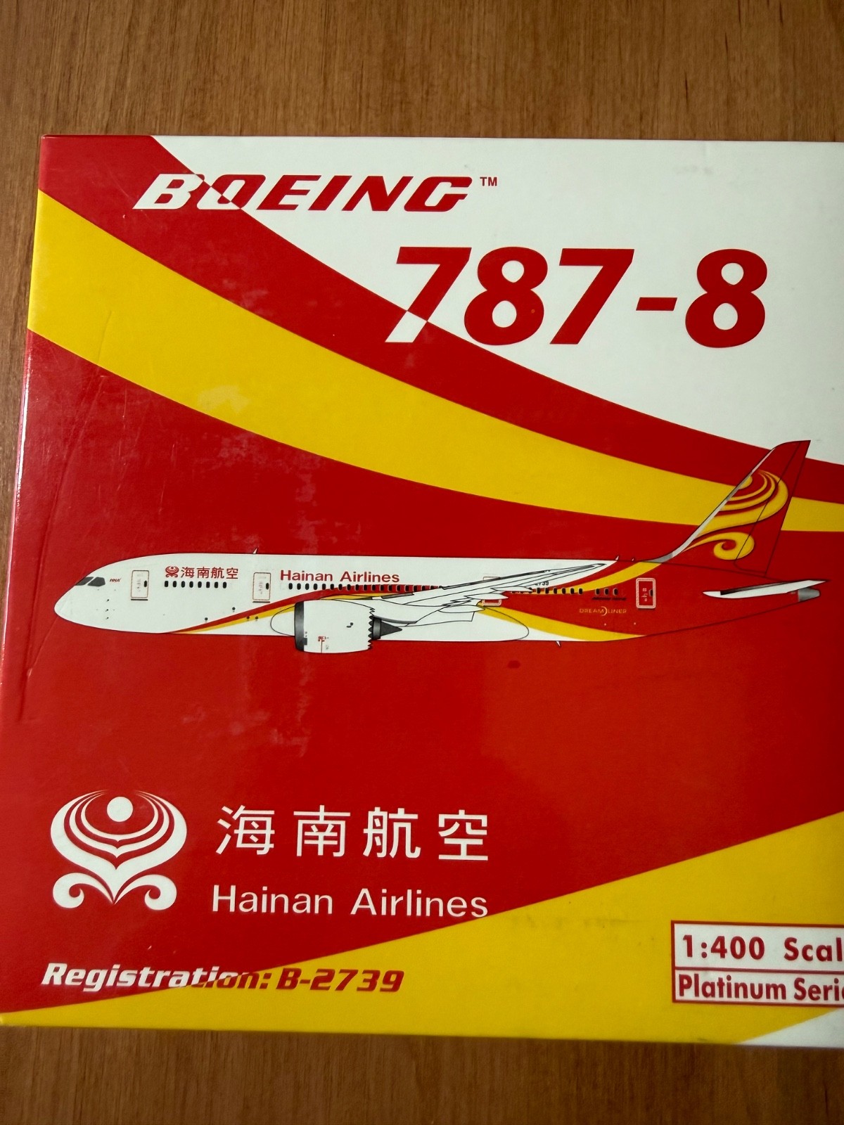 Diecast Airplanes 1:400, Boeing 787-8, Hainan Airlines, B-2739