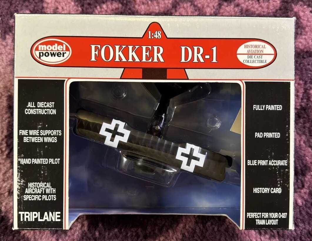 Model Power- Fokker DR-1 Triplane, Ltn. Josef Jacobs, 1:48 #6432