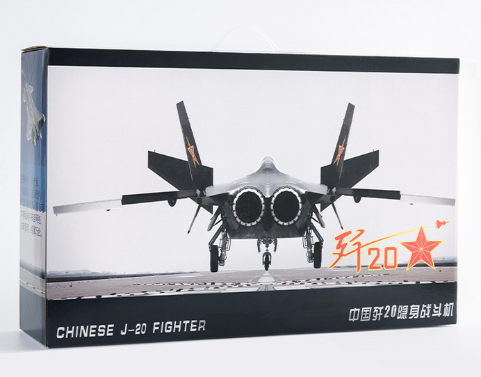 1:36 54CM J-20 Stealth Fighter Airplane Diecast Military Aircraft Plane Model