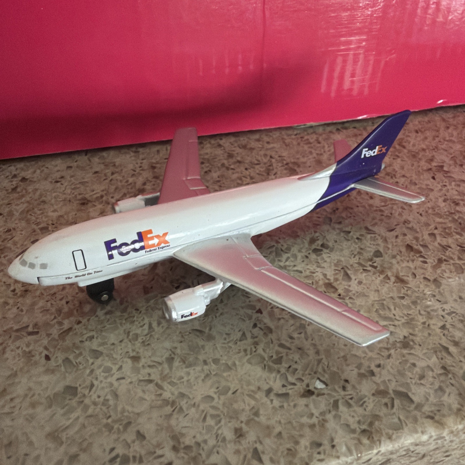 Fed Ex Cargo A310 Diecast Airplane Not Sure On The Official Size Or Make