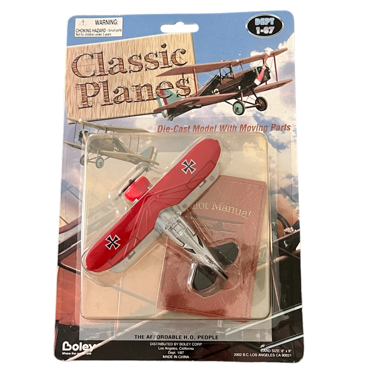 1:72 Scale Die Cast FOKKER DR. 1 Airplane by Boley