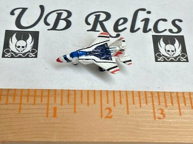 Micro Machines Aircraft F-15 Eagle Mini White/Blue/Red, 1987 Galoob,