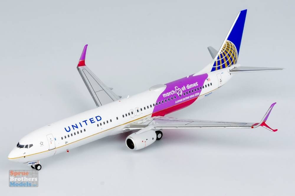 NGM79013 1:400 NG Model United Airlines B737-900ER Reg #N66848 ‘March of Dimes’