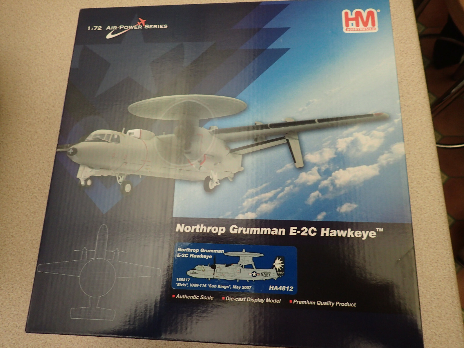 Hobbymaster HA4812 1:72 Northrop Grumman E-2C Hawkeye “Elvis” Factory Sealed