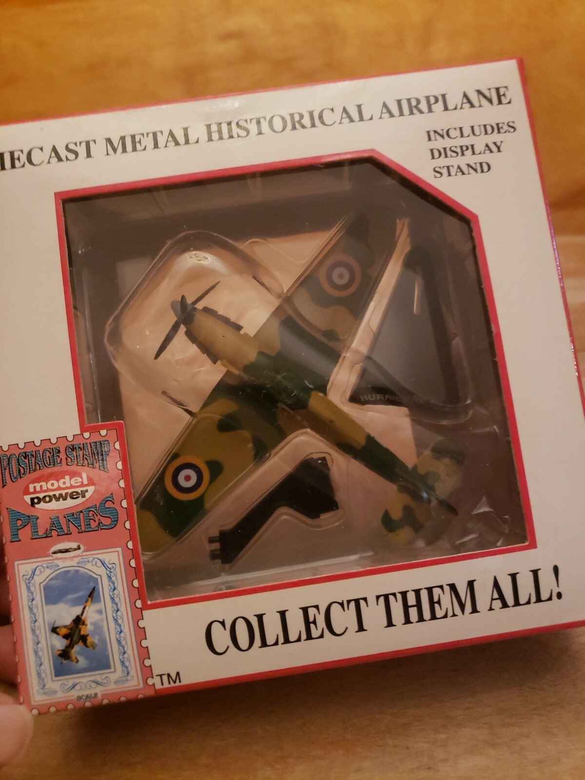 Diecast 1/100 Hurricane MKII Postage Stamp Plane 5340-1 NEW IN BOX