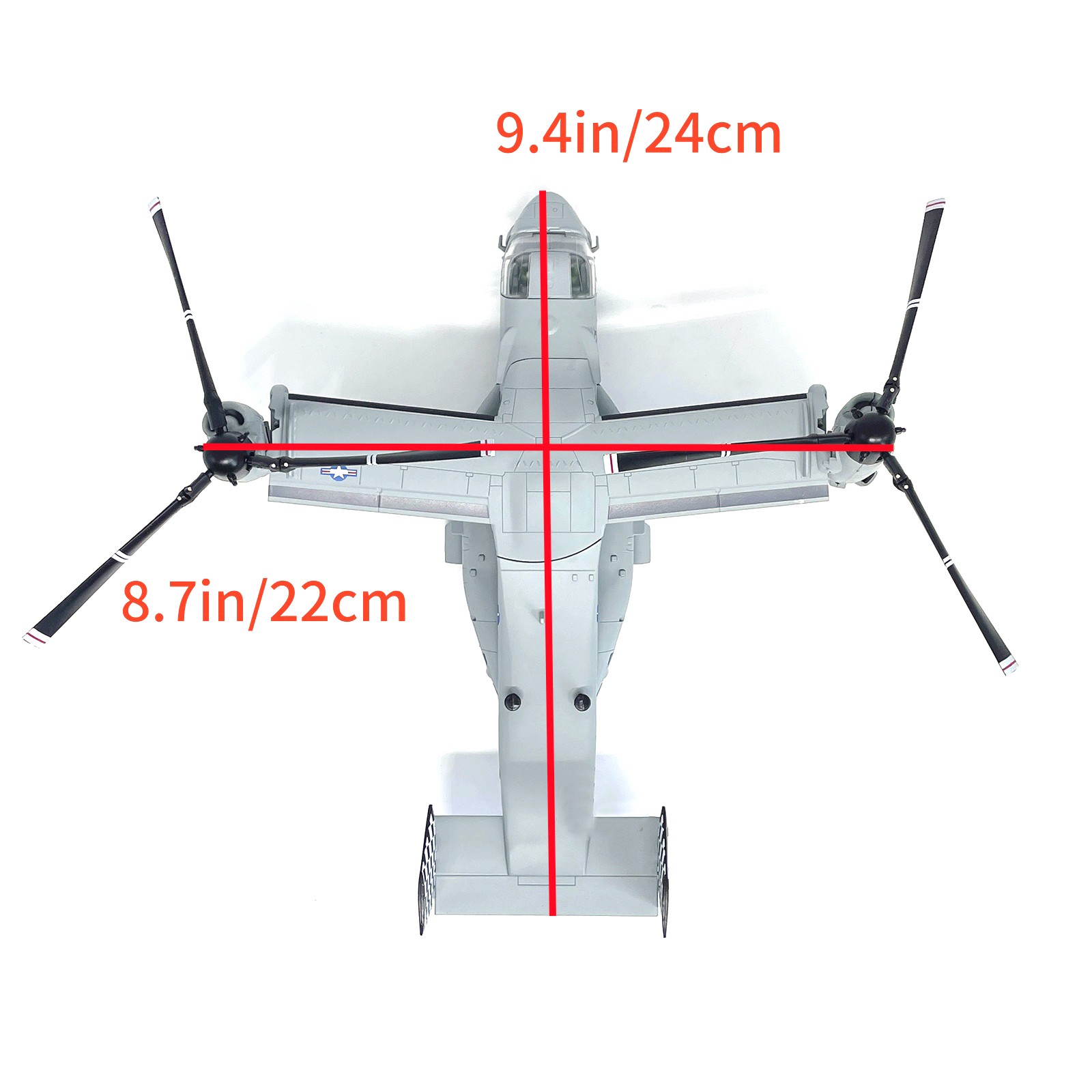 1:72 Scale V-22 Osprey Helicopter Model For US Air Force Alloy Aircraft Gift