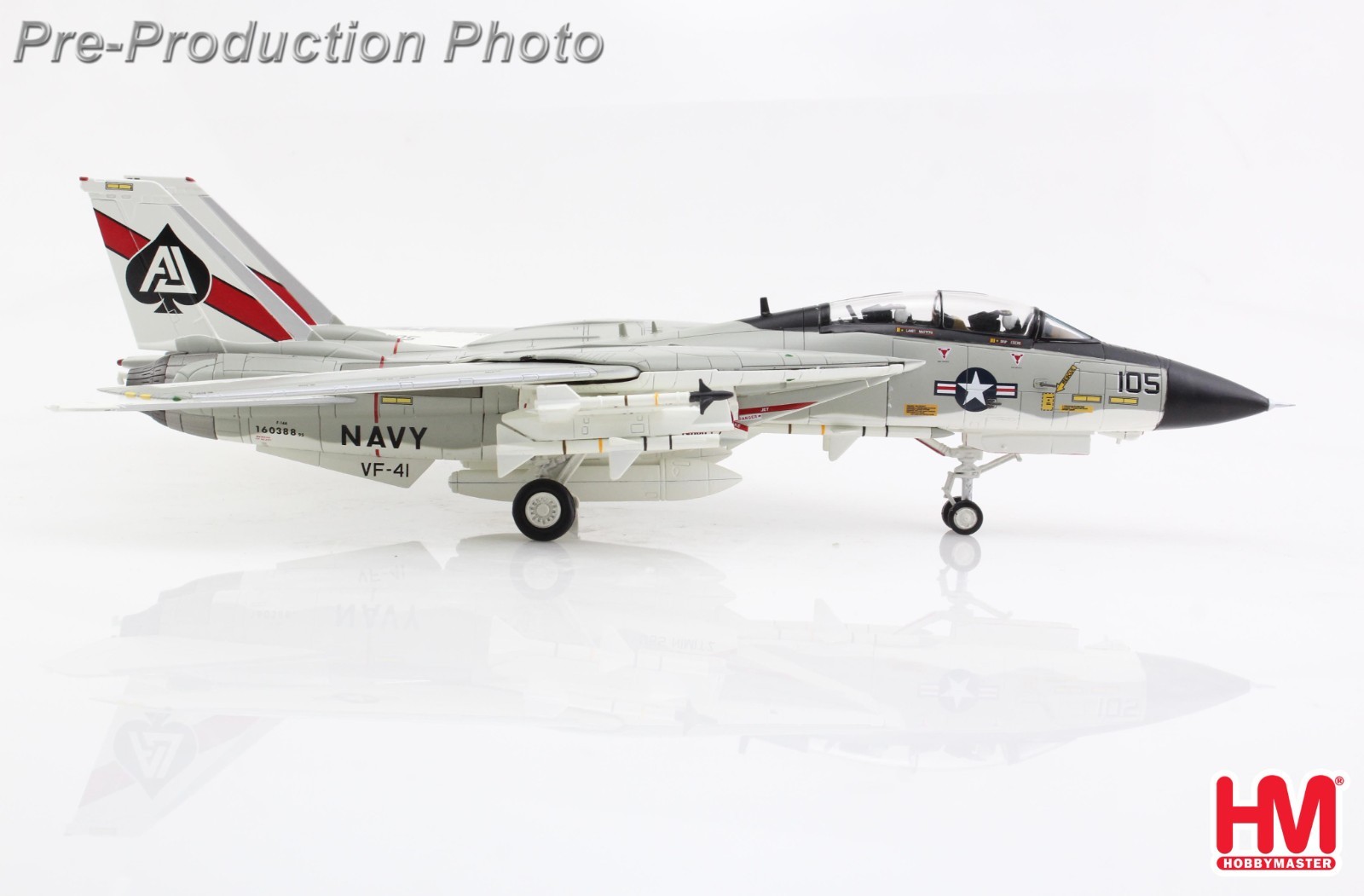 Hobby Master HA5261, F-14A “Tomcat” 160388, VF-41″Black Aces”, USS Nimitz, 1:72