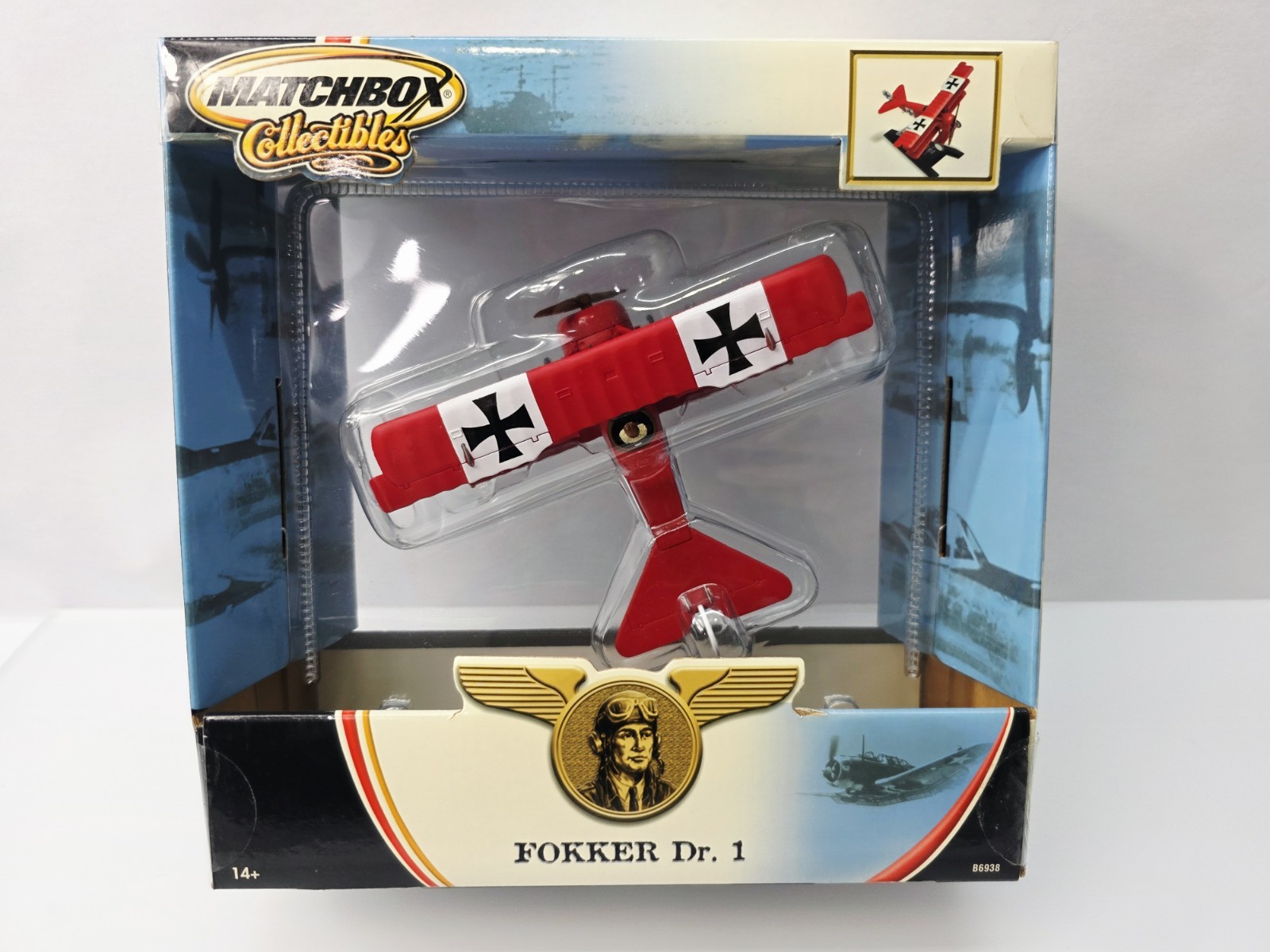 MATCHBOX COLLECTIBLES FOKKER DR. 1 1/48 SCALE IN BOX VERY NICE