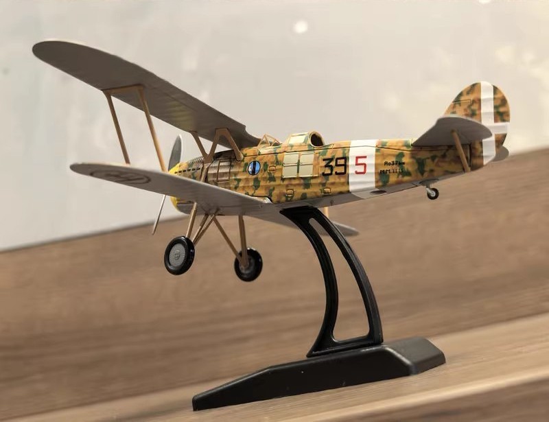 WWII Italian Regia Aeronautica IMAM Ro.37 Biplane Diecast Model