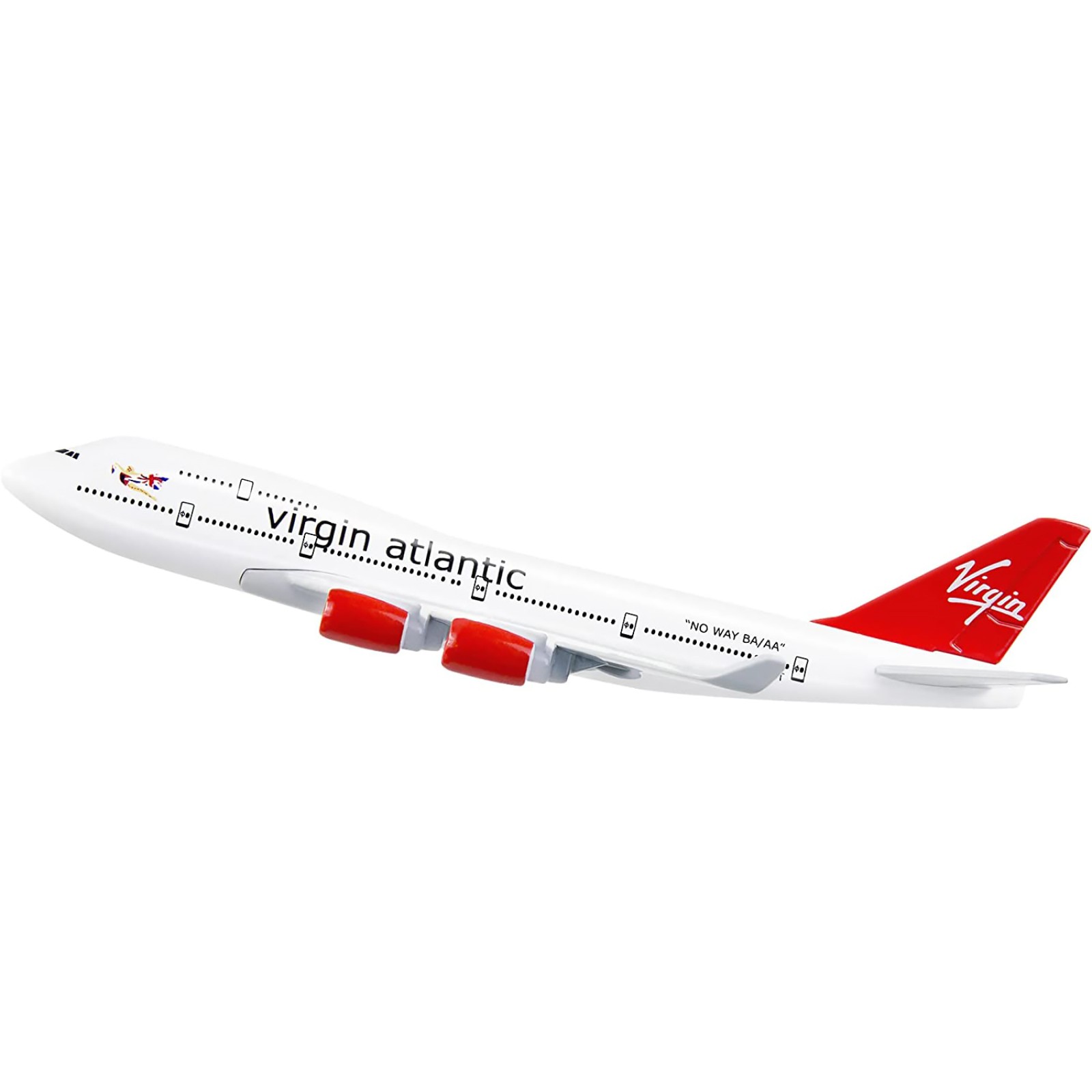 1/400 16cm Virgin Atlantic B747 Airplane Model Alloy Diecast Aircraft Display S
