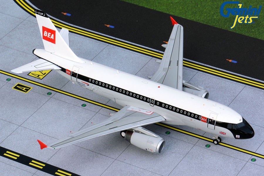 Gemini Jets 1:200 British Airways Airbus A319-100 “BEA (1959-1968) Retro” G-EUPJ