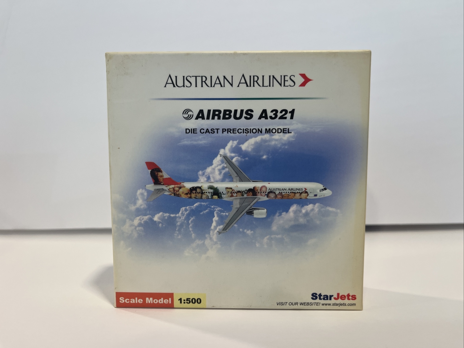 1:500 Starjets Airbus A321 Austrian Jet Toy Model Die cast Scale Set Airplane