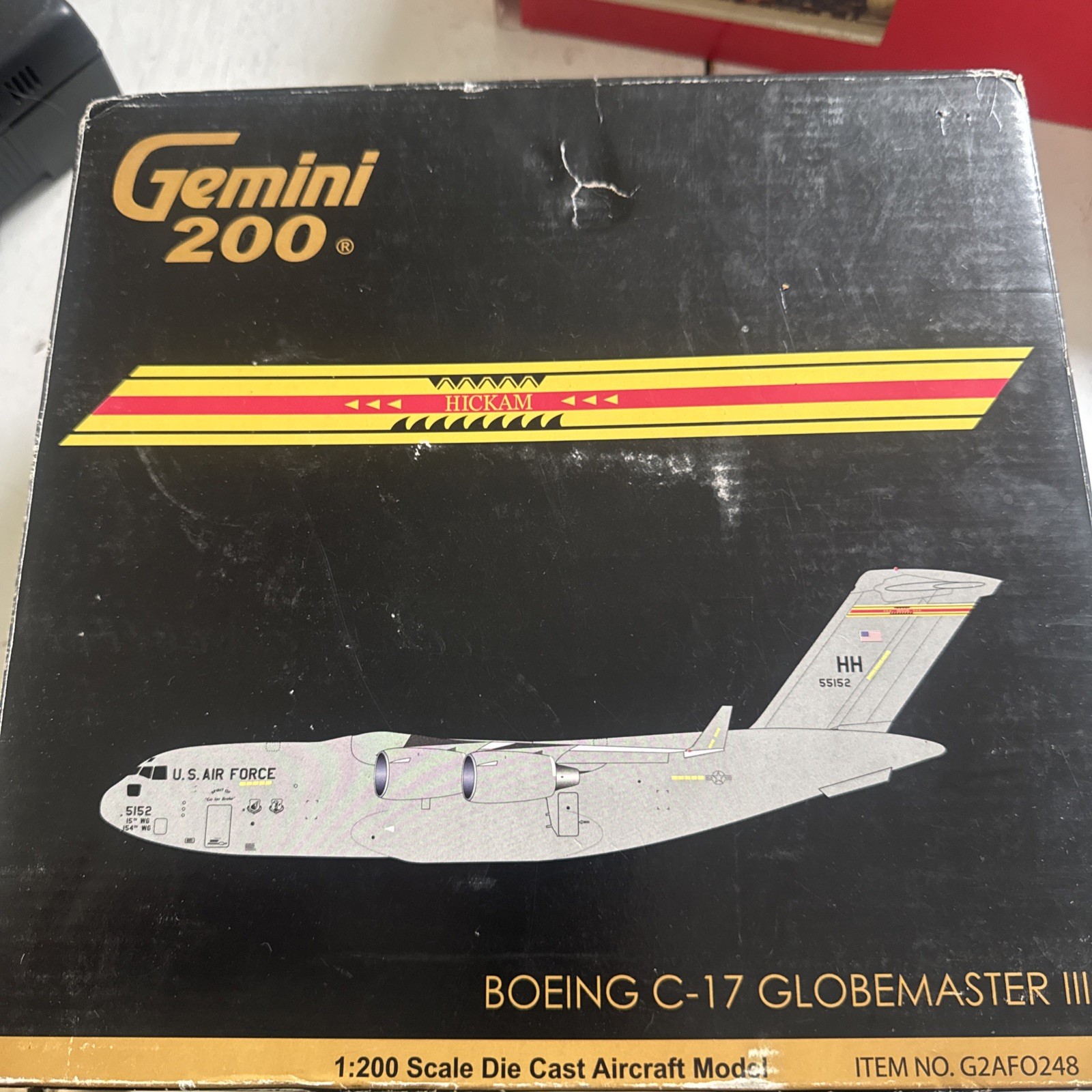 Gemini 200 Boeing C-17 Globemaster III HICKAM Diecast
