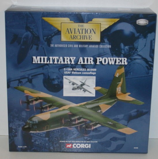 CORGI 1/144 48406 C-130A HERCULES 56-0489 USAF VIETNAM CAMOUFLAGE