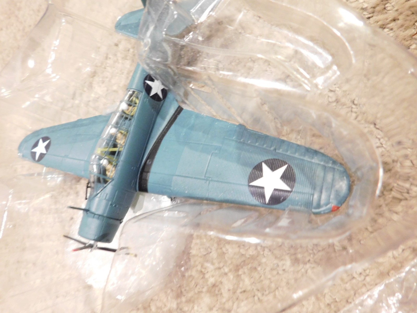 Wltk WWII US NAVY TBD-1 Devastator Bomber VT-8 1/72 Diecast Model Aircraft