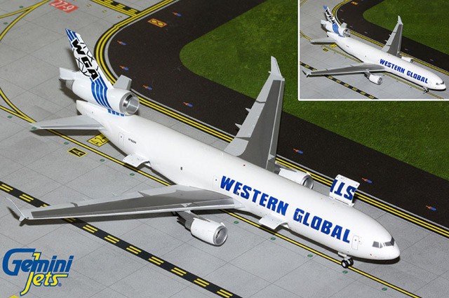 G2WGN1180 GeminiJets MD-11F 1/200 Model N783SN Western Global Airlines