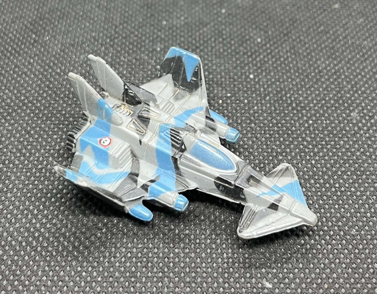 MICRO MACHINES X-3 Raider Fighter Jet Military Aircraft Gray Blue Black 1993
