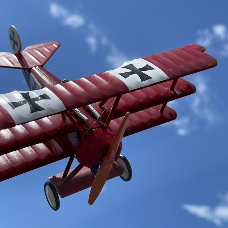 1:48 Scale Alloy Diecast Military Model World War I Fokker Dr.1 Triplane Fighter