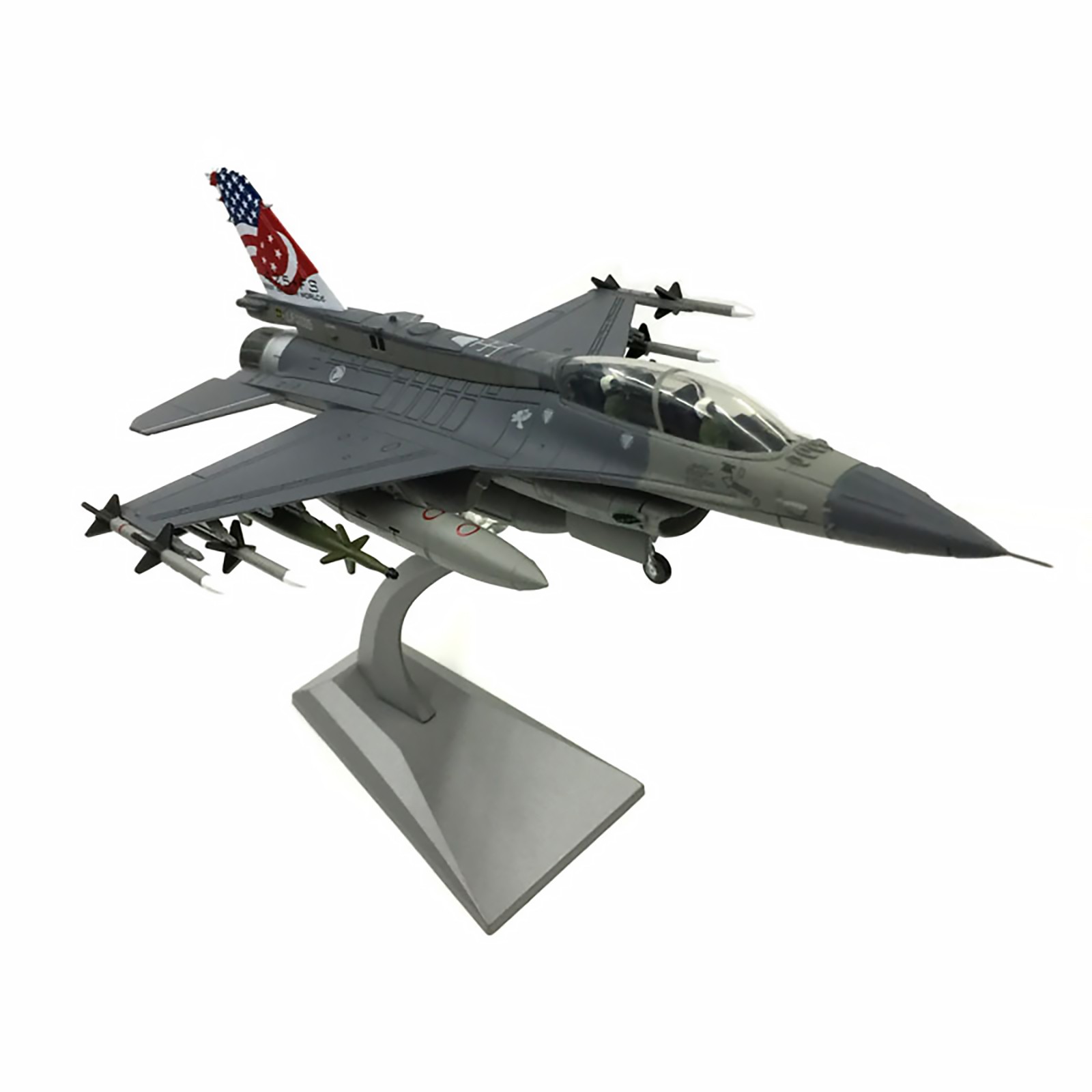 Amer Com 1:72 Air Force F-16D Fighting Falcon D Block-52 Diecast Model Ornaments