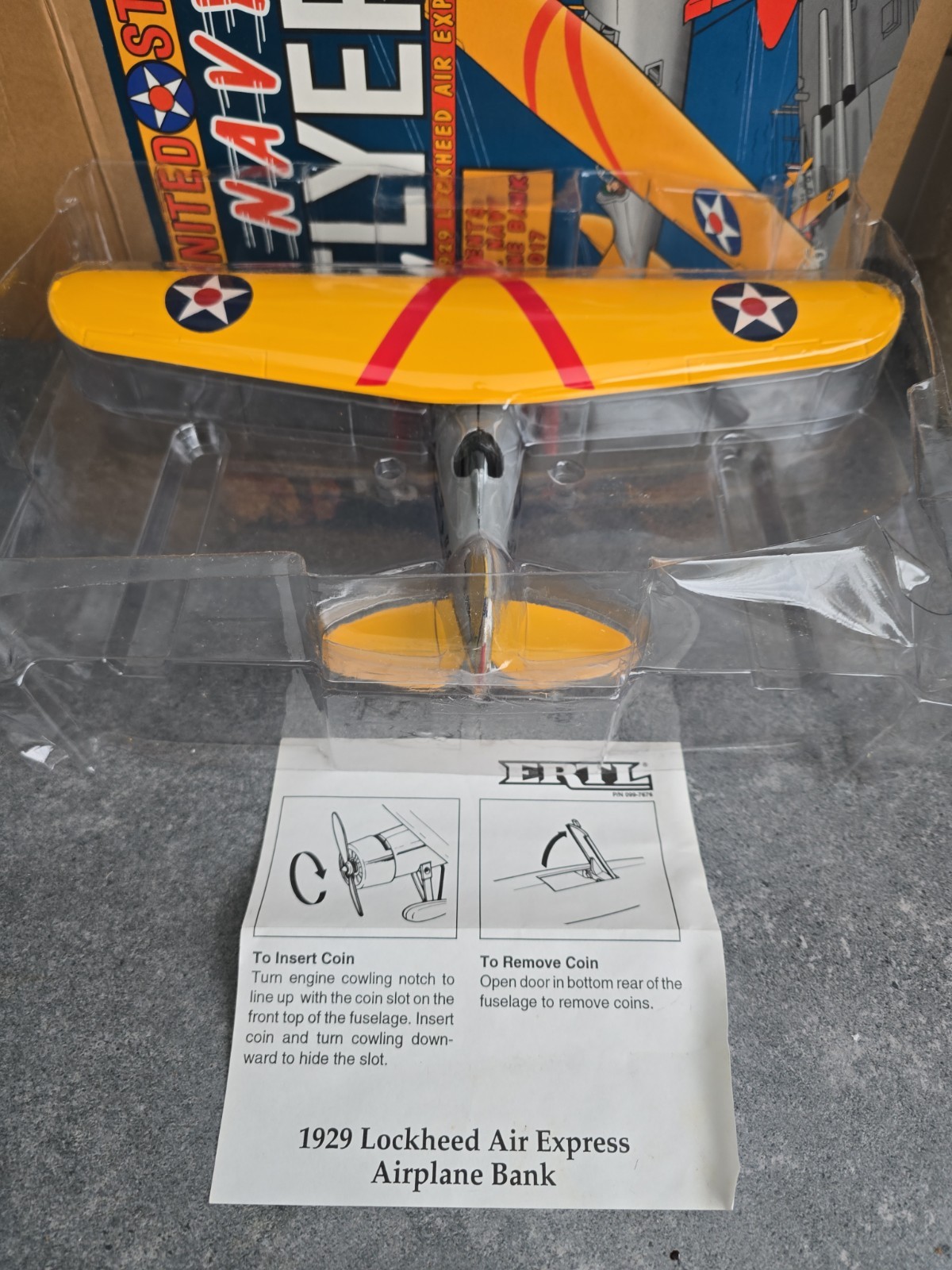 Boxed Vintage 1995 Ertl Collectibles F017 Navy Flyers 1929 Lockhead Air Express