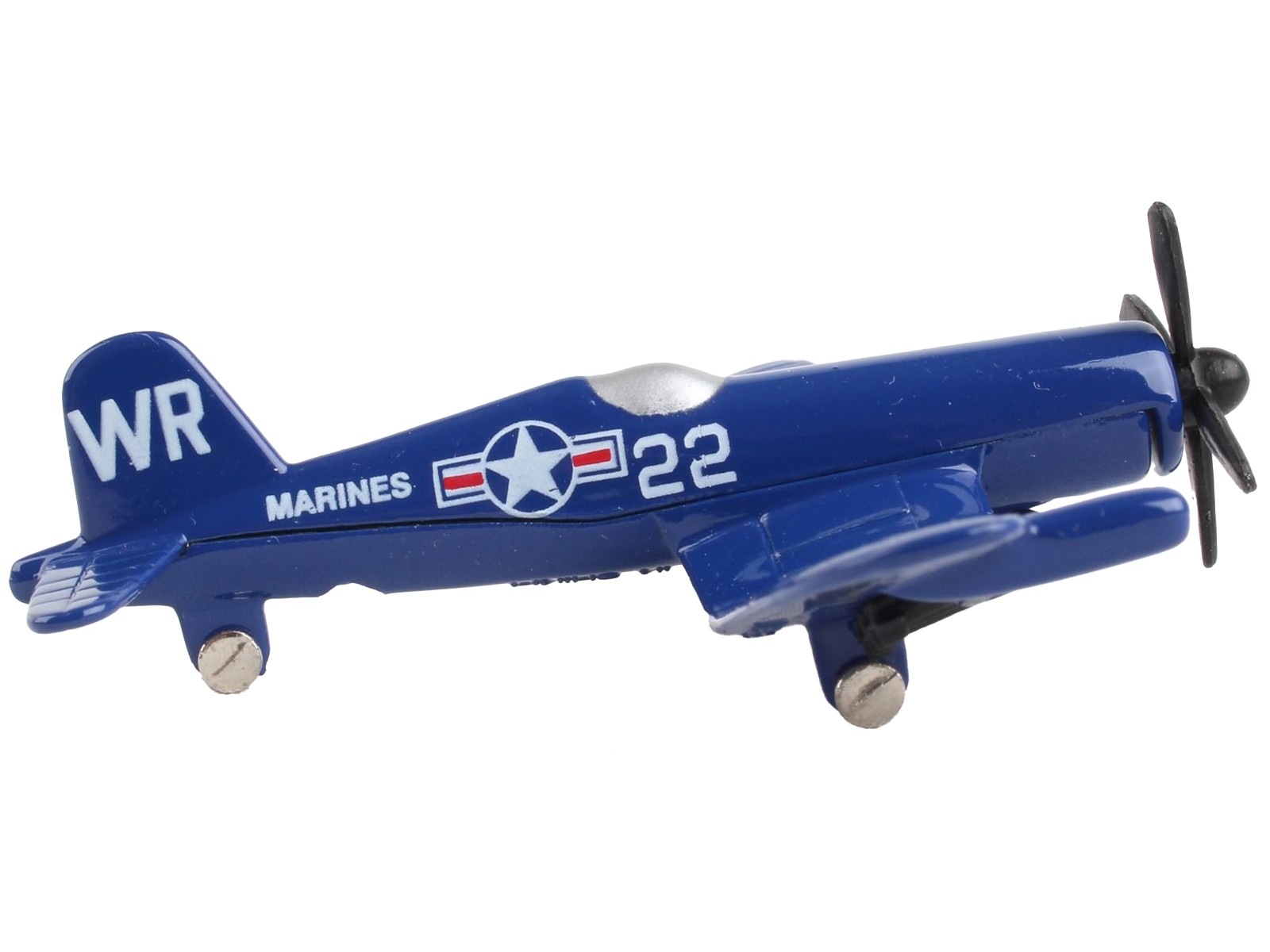 Vought F4U Corsair Fighter Aircraft Blue with Runway Section