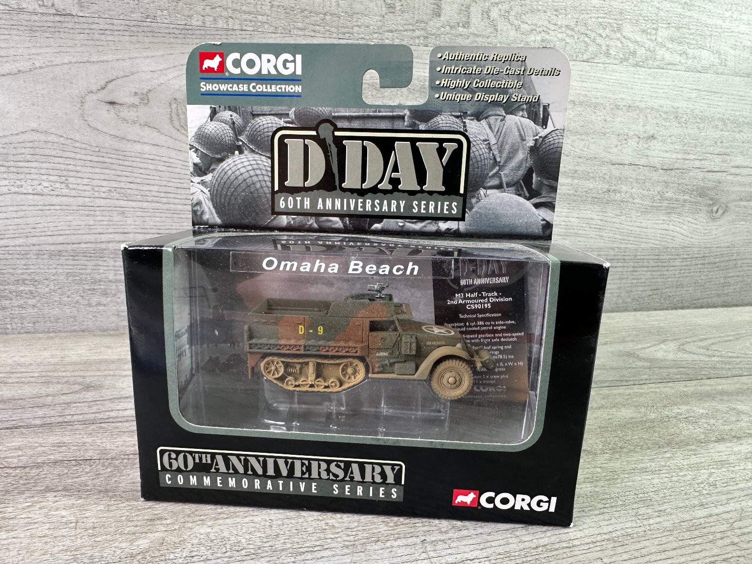 Corgi M3 Half-Track Carrier Omaha Beach D-Day 60th Anniversary Diecast