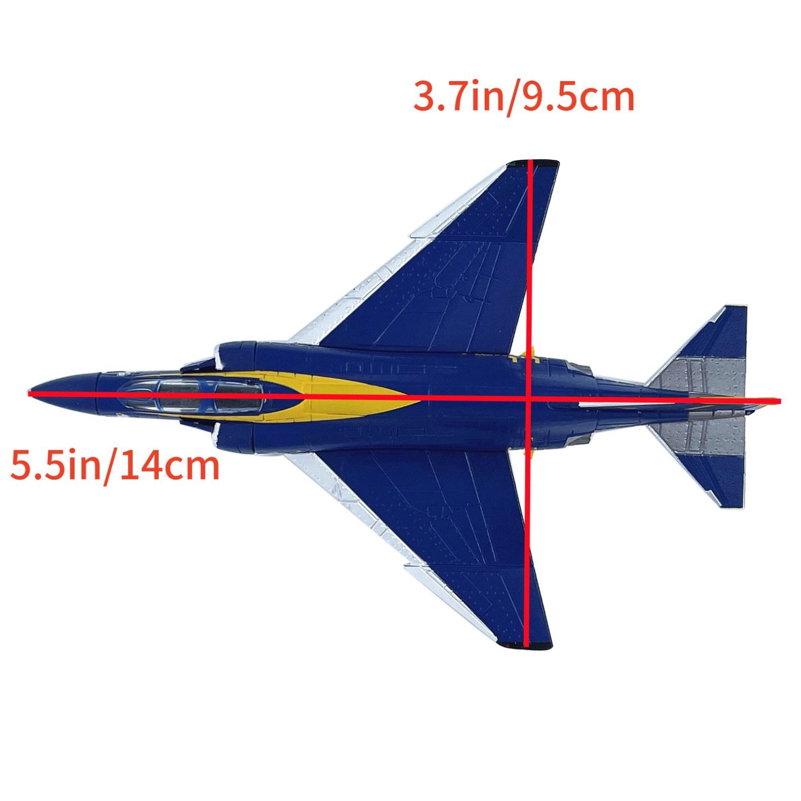 New 14cm Diecast Alloy 1/144 Scale F-4 Phantom II Fighter Desk Model