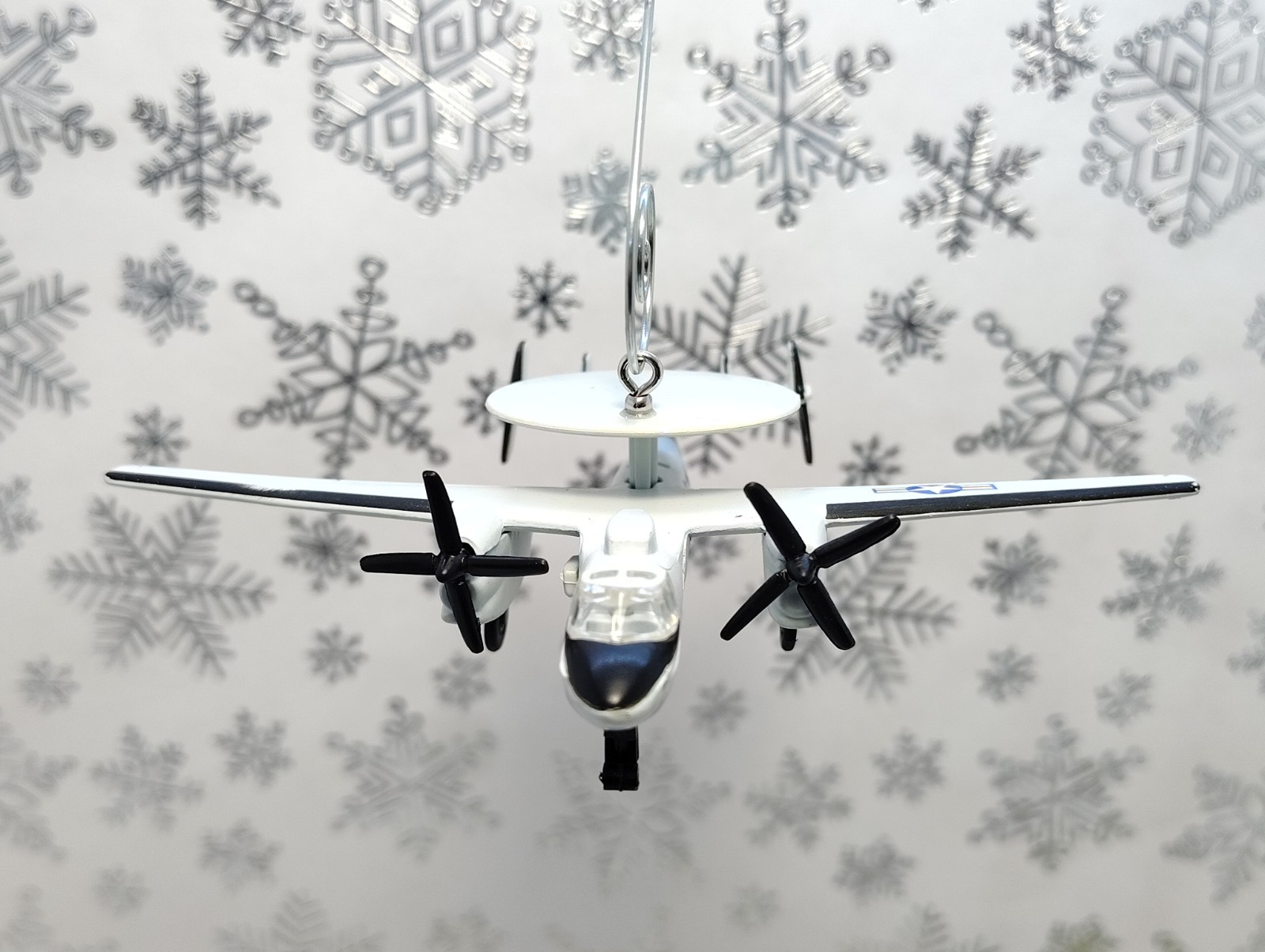 USAF Navy Grumman E-2C Hawkeye Custom Christmas Ornament Diecast Air Force Craft