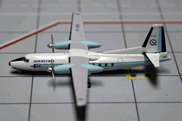 ACQBA18281 AeroClassics F27 Friendship 1/400 Model CF-QBA Quebecair