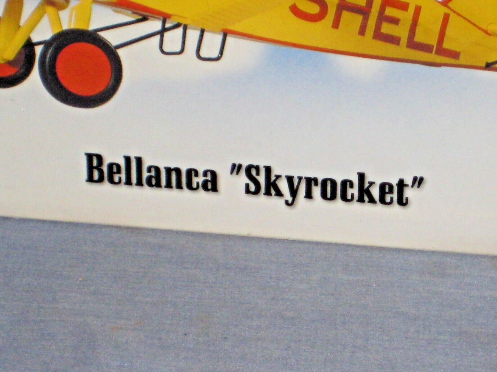 Shell Oil Bellanca Skyrocket Airplane Model Historical Racing Series Die Cast