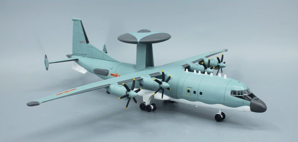 1:90 39CM China KJ-200 AWACS Early Warning Aircraft Diecast Military Plane Model