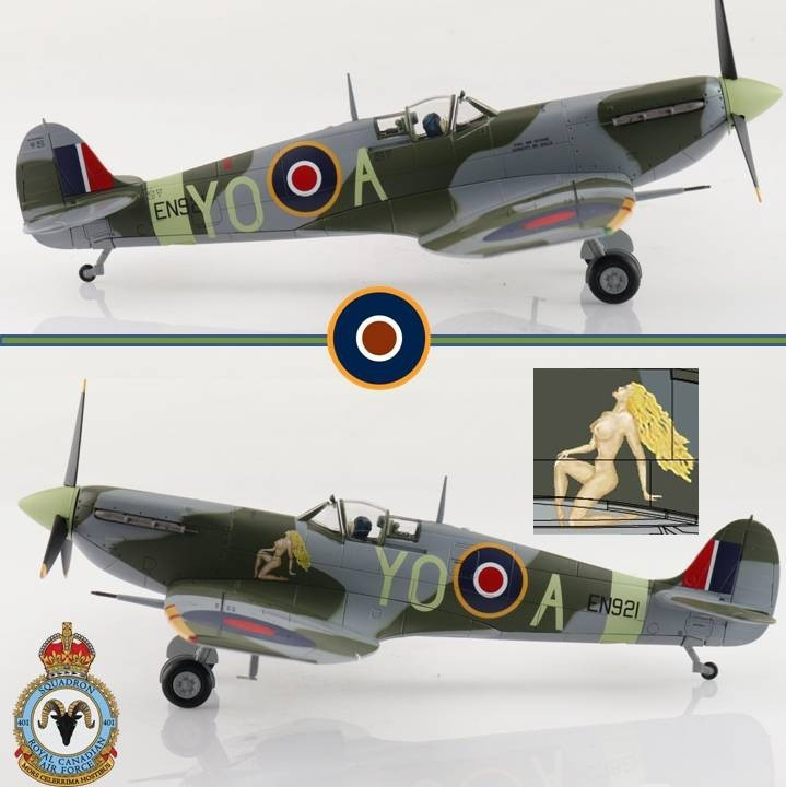 Hobby Master 1/48 Supermarine Spitfire Mk V RCAF No.401 Sqn, Jack Sheppard, 1943