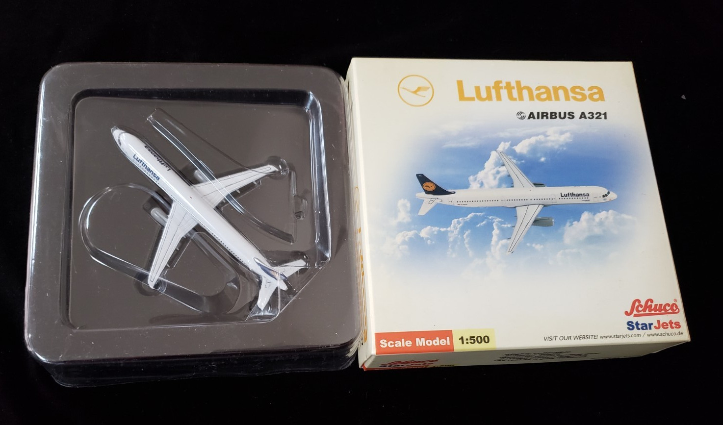Lufthansa AIRBUS A321 Scale 1:500 Diecast Plane Star Jets 2002, IOB No Stand