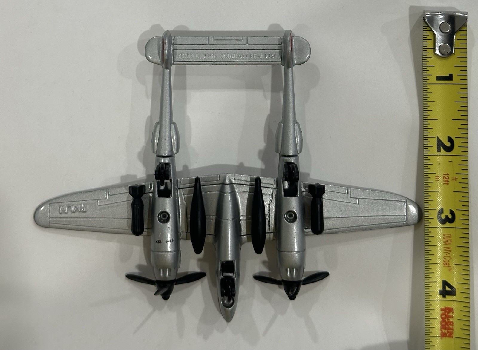 Lockheed P-38 Lightning Airplane Die Cast A254 TMLM U.S. Army Replica