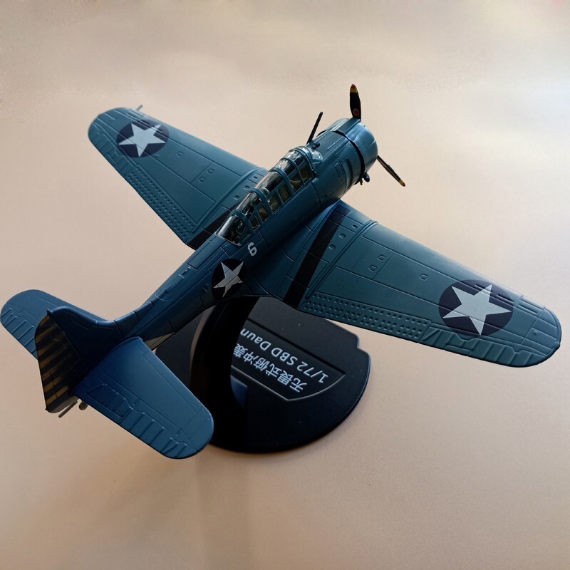 1:72 Alloy Military Model Battle of Midway Douglas SBD Dauntless Bomber Aircraft