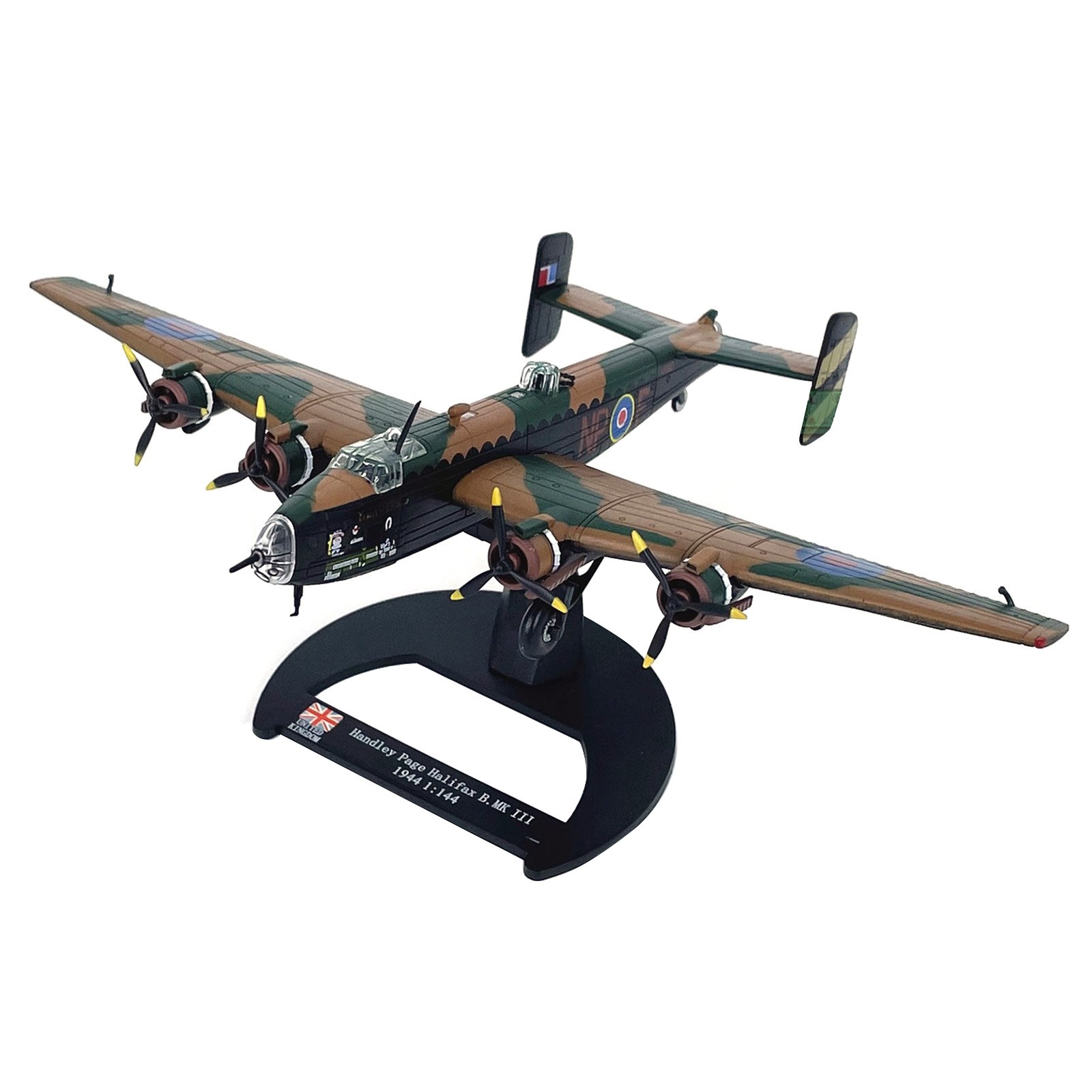 Diecast 1/144 WWII For Handley Page Halifax B.Mk III Bomber Model Collection