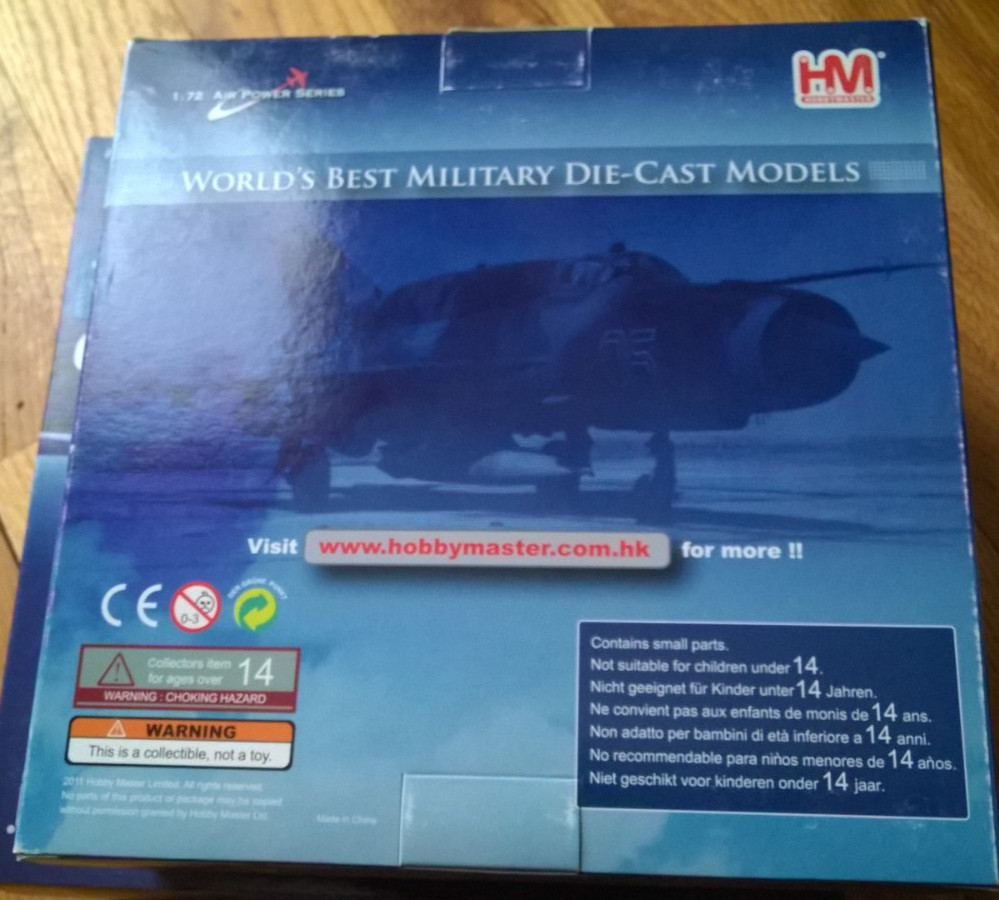 Hobby Master Chengdu J-7C Fishbed Fighter PLAAF HA 0180 1:72 Scale