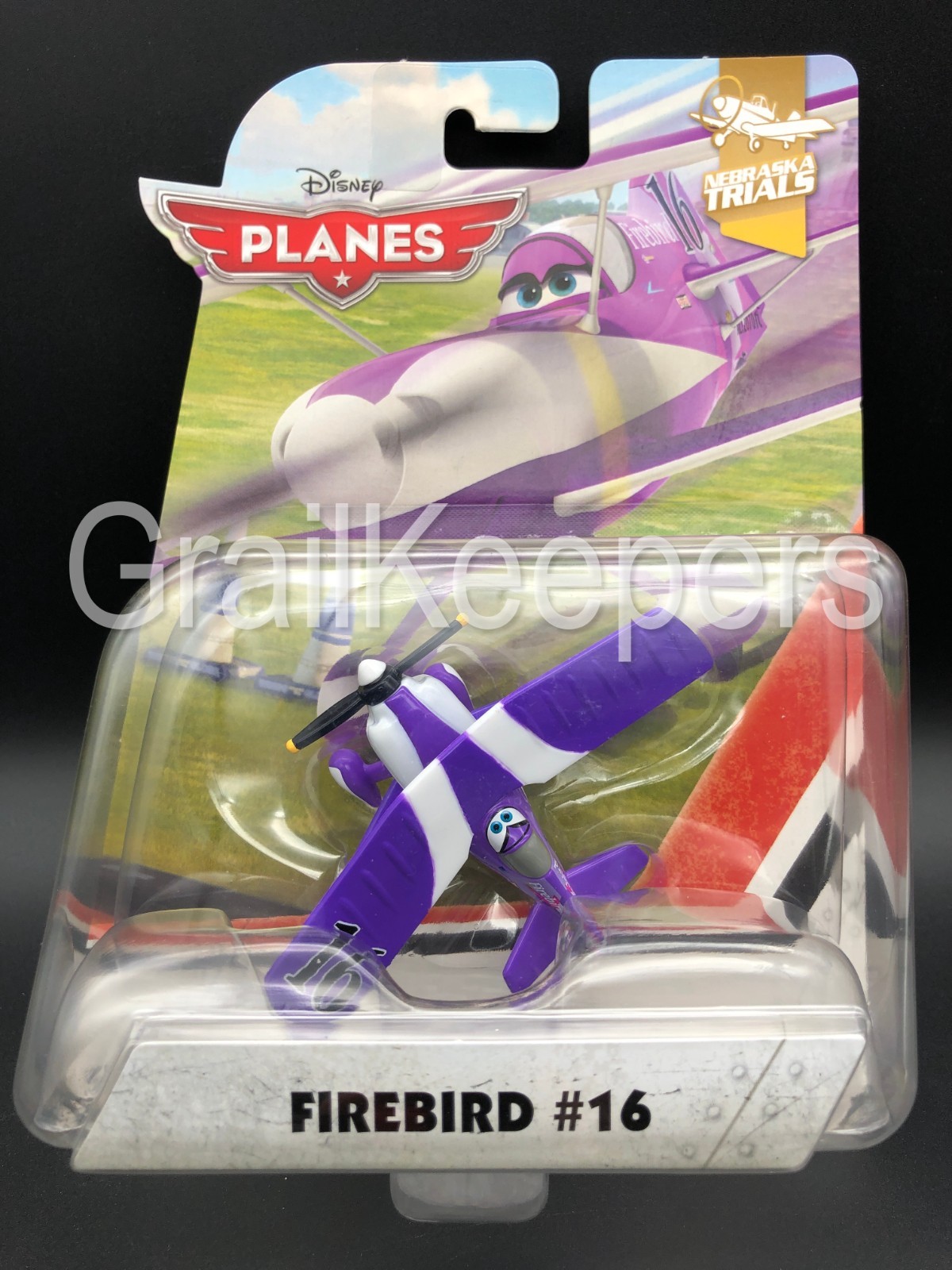 Disney Pixar Planes Firebird Nebraska Trails Purple Racer WAG 1:55 Bi-Plane 2015
