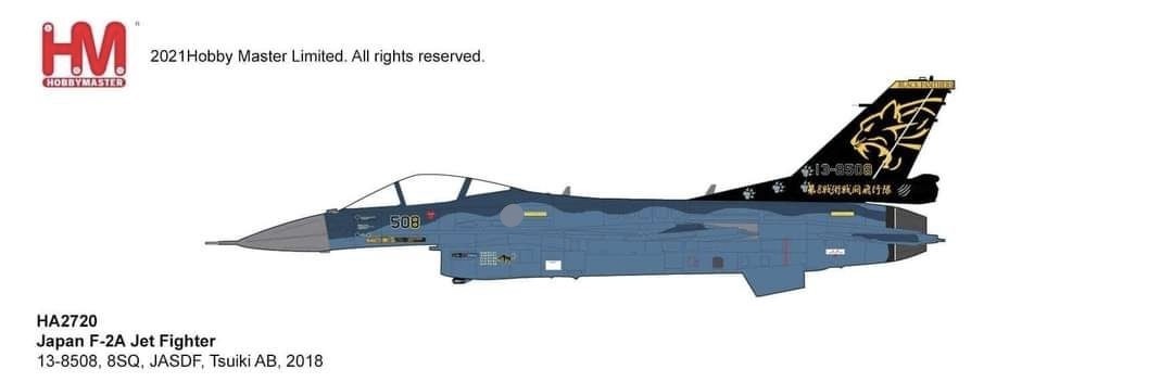 Hobby Master HA2720 1:72 F-2A 8 Squadron Tsuiki 2018 Black Panther Aircraft