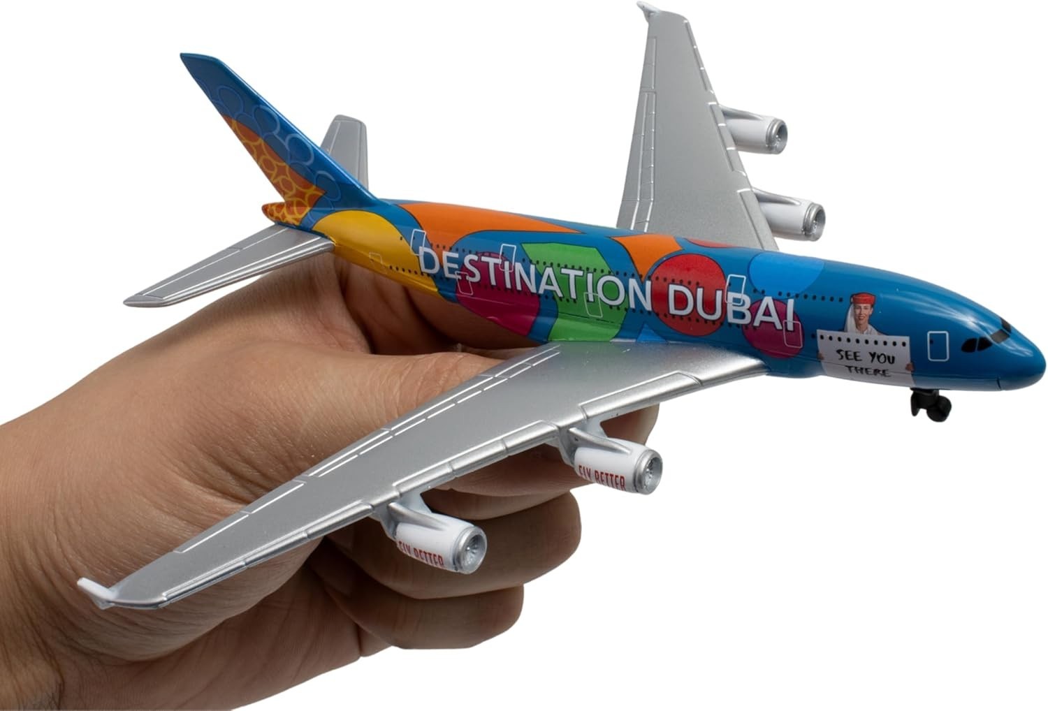 Vibrant Emirates Airlines A380 Collectible Airplane – A Dream for Young Aviators