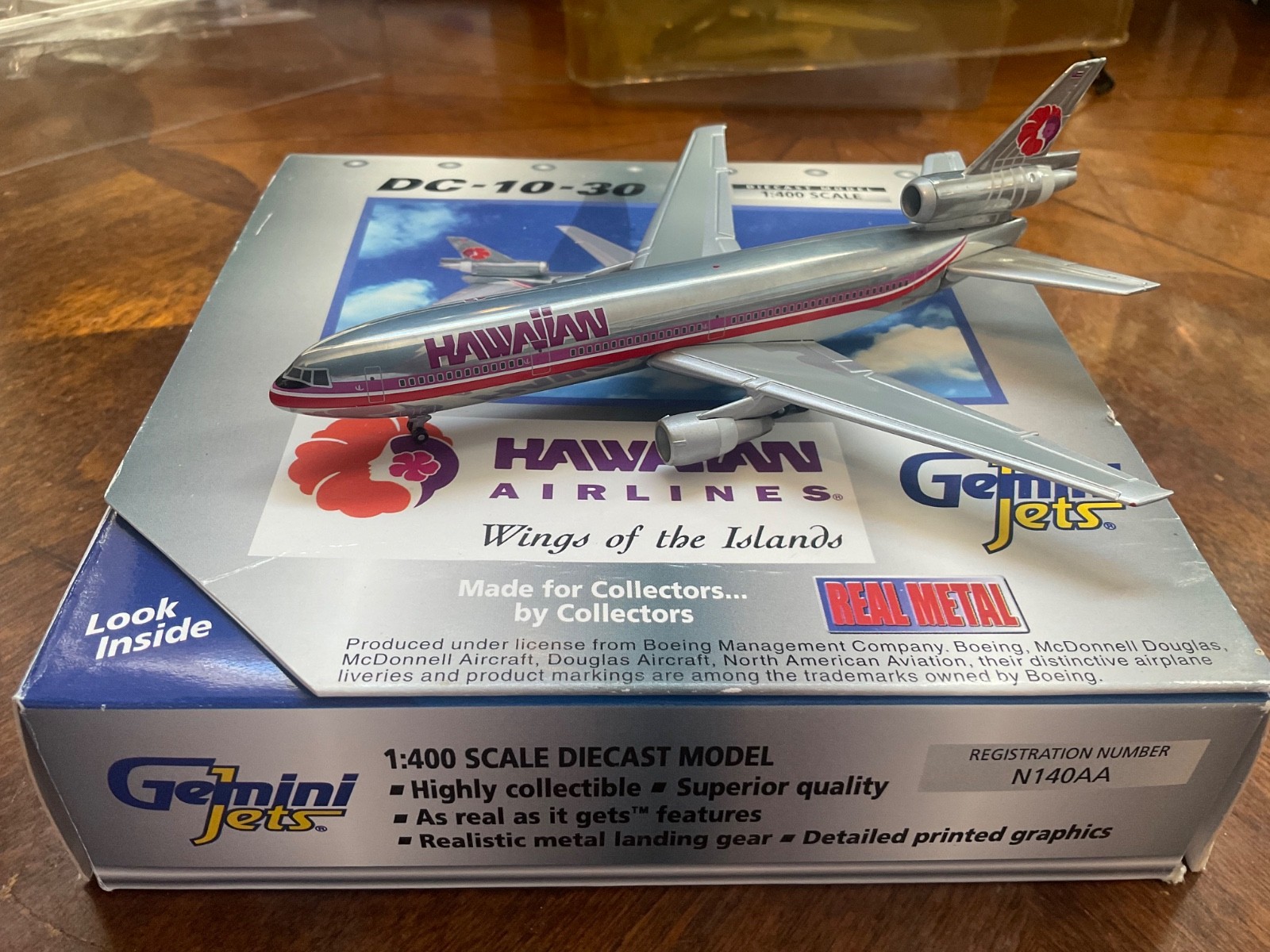 Hawaiian Airlines McDonnell Douglas DC-10-30 1:400 Gemini Jets N140AA (GJHAL120)