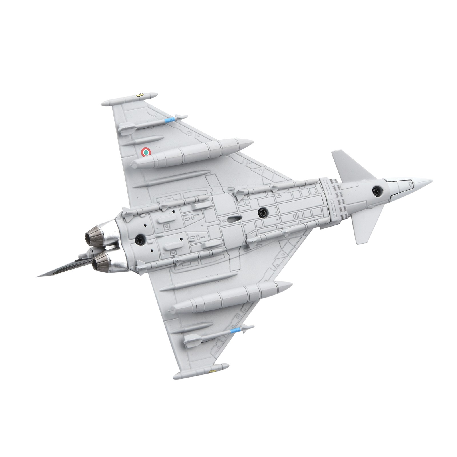 Diecast Eurofighter Typhoon Fighter Model 1:100 Scale 16cm Alloy Desktop Display