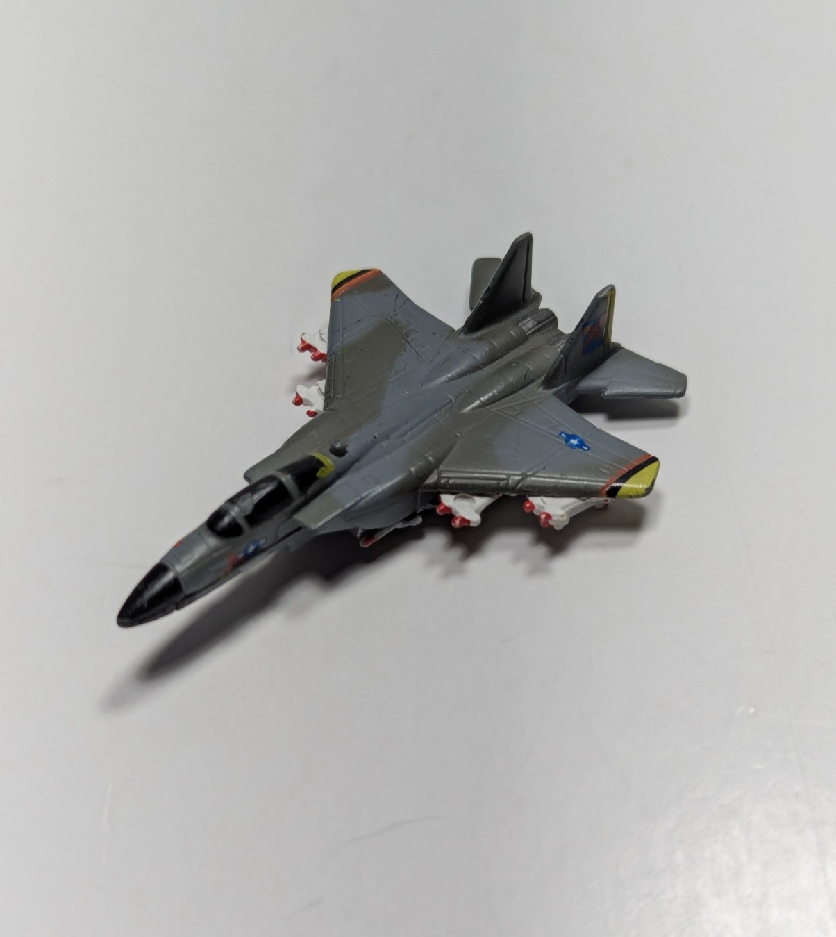 1992 Galoob Military Micro Machines F-15 Eagle Grey Camo Open
